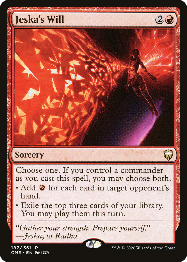 FOIL Jeska's Will (CMR-187) - Commander Legends - Magic The Gathering
