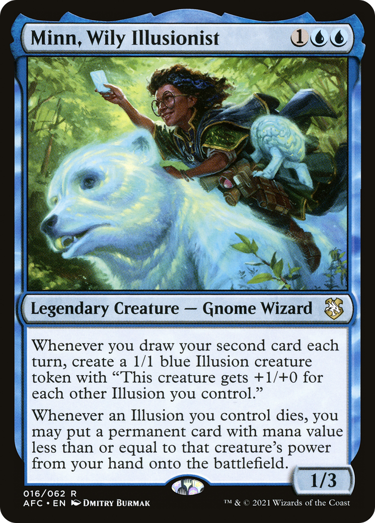 Minn, Wily Illusionist (AFC-016) - Forgotten Realms Commander - Magic The Gathering