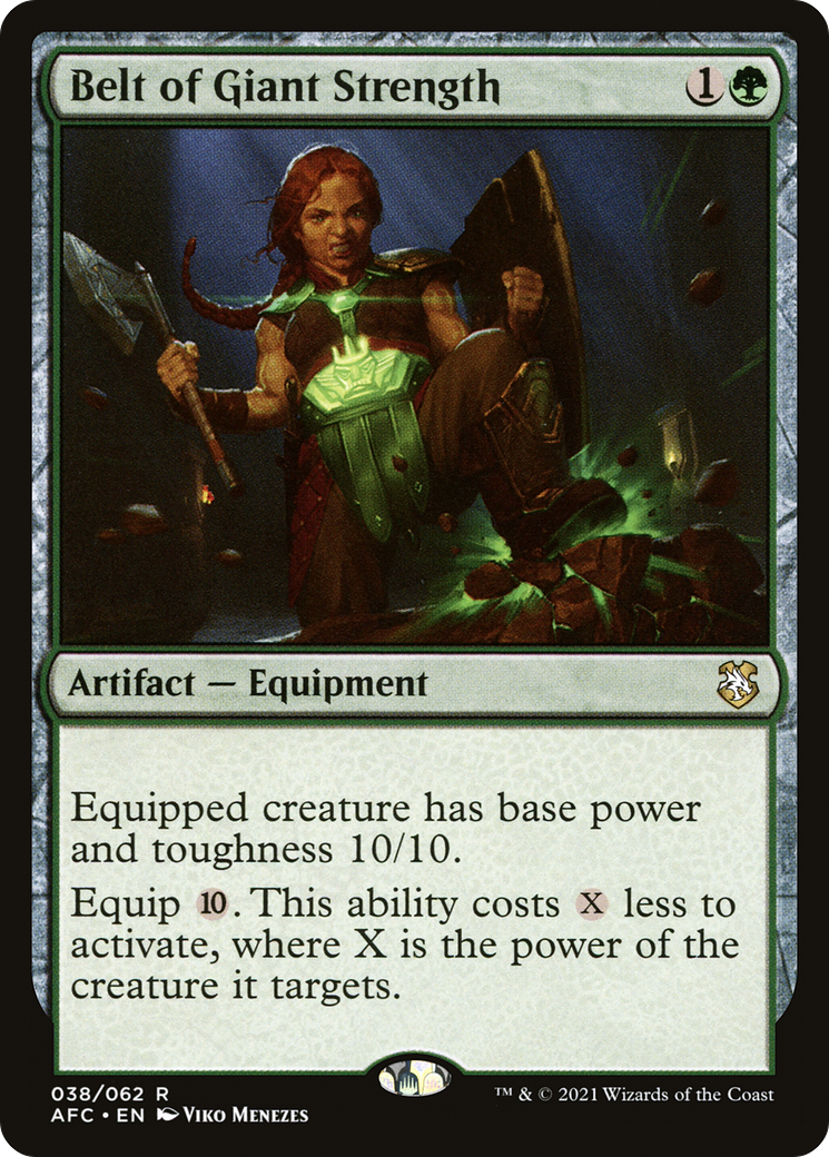 Belt of Giant Strength (AFC-038) - Forgotten Realms Commander - Magic The Gathering