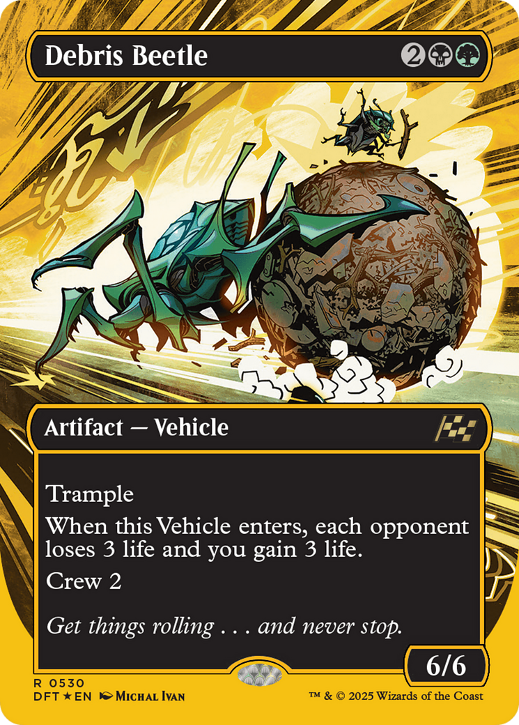 FOIL Debris Beetle (DFT-530) - Aetherdrift - Magic The Gathering