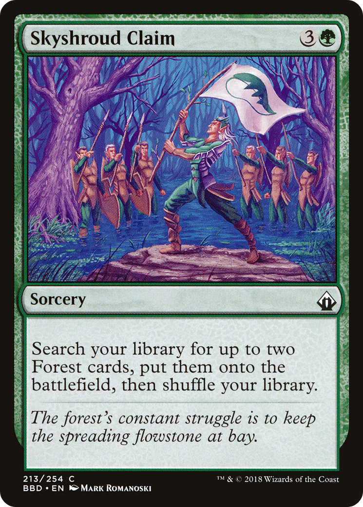FOIL Skyshroud Claim (BBD-213) - Battlebond - Magic The Gathering