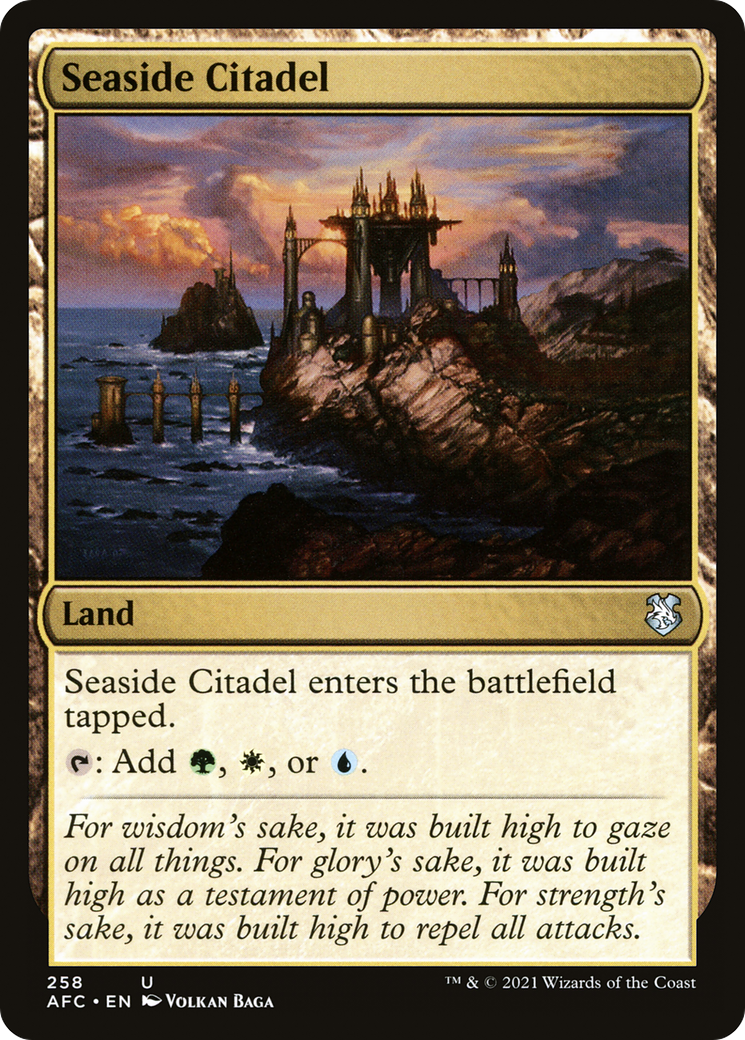 Seaside Citadel (AFC-258) - Forgotten Realms Commander - Magic The Gathering