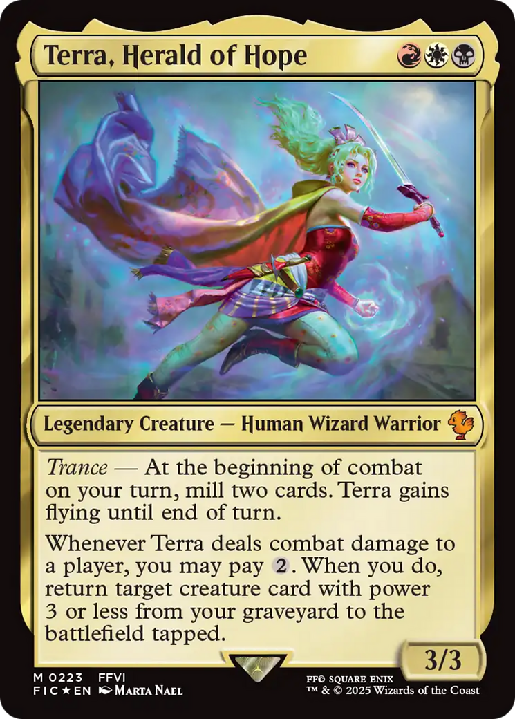 FOIL Terra, Herald of Hope (Surge Foil) (FIC-223) - Commander: FINAL FANTASY - Magic The Gathering