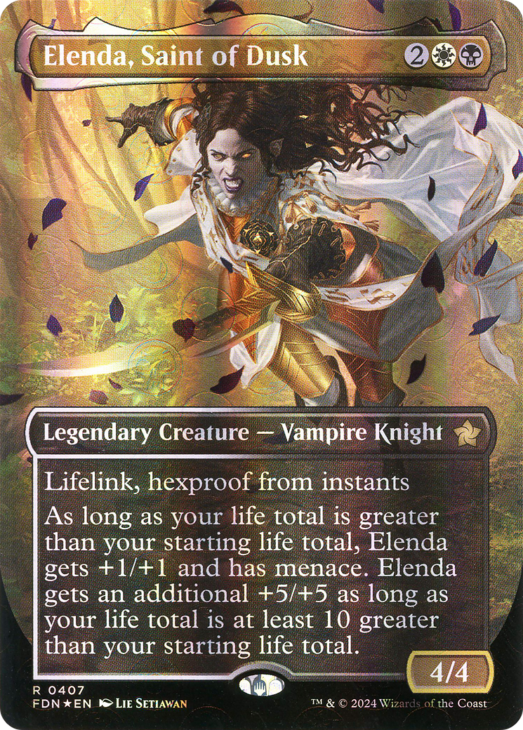 FOIL Elenda, Saint of Dusk (FDN-407) - Foundations - Magic The Gathering