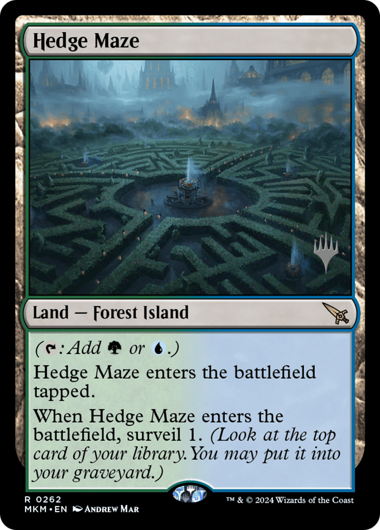Hedge Maze (PPMKM-262P) - Murders at Karlov Manor Promos - Magic The Gathering