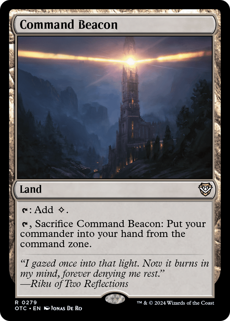 Command Beacon (OTC-279) - Outlaws of Thunder Junction Commander - Magic The Gathering