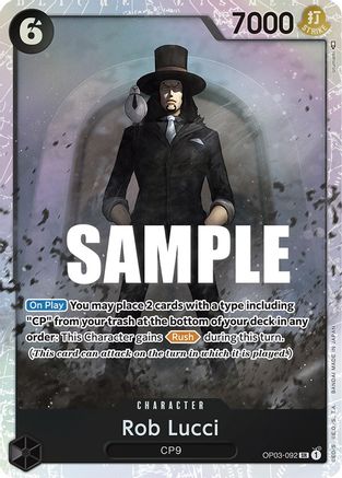 Rob Lucci (092) [OP03-092] One Piece - Pillars of Strength