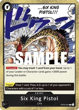 Six King Pistol [OP03-097] One Piece - Pillars of Strength