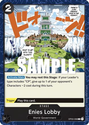 Enies Lobby (OP03-098)   One Piece - Pillars of Strength