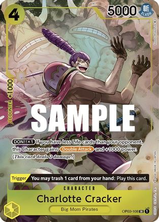 Charlotte Cracker (Alternate Art) [OP03-108] One Piece - Pillars of Strength