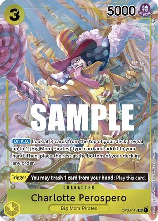 Charlotte Perospero (Alternate Art) [OP03-113] One Piece - Pillars of Strength
