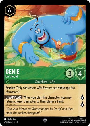 Genie - On the Job (75/204) - The First Chapter Cold Foil - Lorcana
