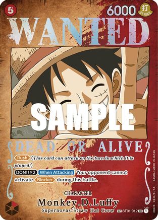 Monkey.D.Luffy (Wanted Poster) [ST01-012] One Piece - Pillars of Strength