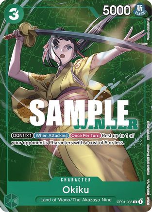 Okiku (Winner Pack Vol. 4) (OP01-035) - One Piece Promotion Cards
