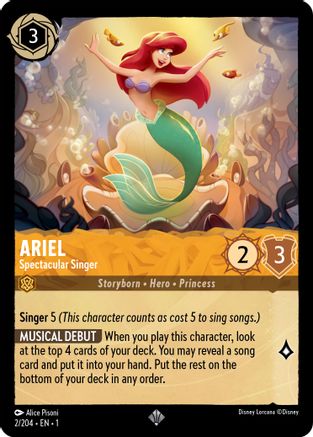 Ariel - Spectacular Singer (2/204) - The First Chapter - Lorcana