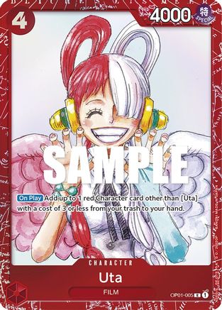 Uta (Premium Card Collection -ONE PIECE FILM RED Edition-) (OP01-005) - One Piece Promotion Cards One Piece