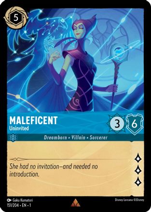 Maleficent - Uninvited (151/204) - The First Chapter Cold Foil - Lorcana