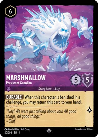 Marshmallow - Persistent Guardian (50/204) - The First Chapter - Lorcana