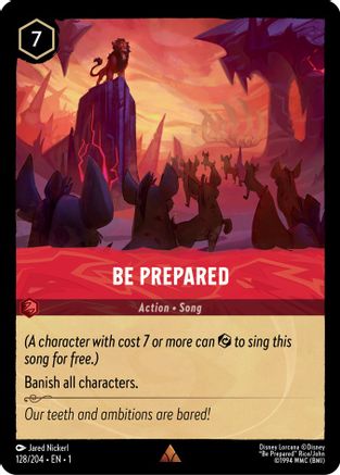 Be Prepared (128/204) - The First Chapter Cold Foil - Lorcana