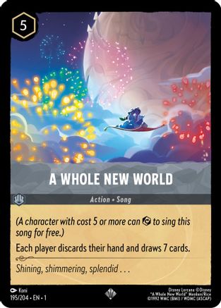 A Whole New World (195/204) - The First Chapter Cold Foil - Lorcana