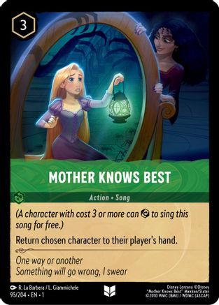 Mother Knows Best (95/204) - The First Chapter Cold Foil - Lorcana