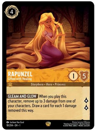 Rapunzel - Gifted with Healing (18/204) - The First Chapter Cold Foil - Lorcana