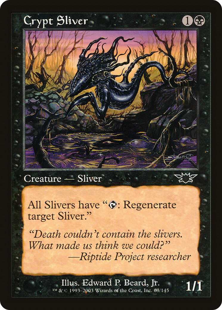 FOIL Crypt Sliver (LGN-063) - Legions - Magic The Gathering