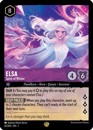 Elsa - Spirit of Winter (42/204) - The First Chapter - Lorcana
