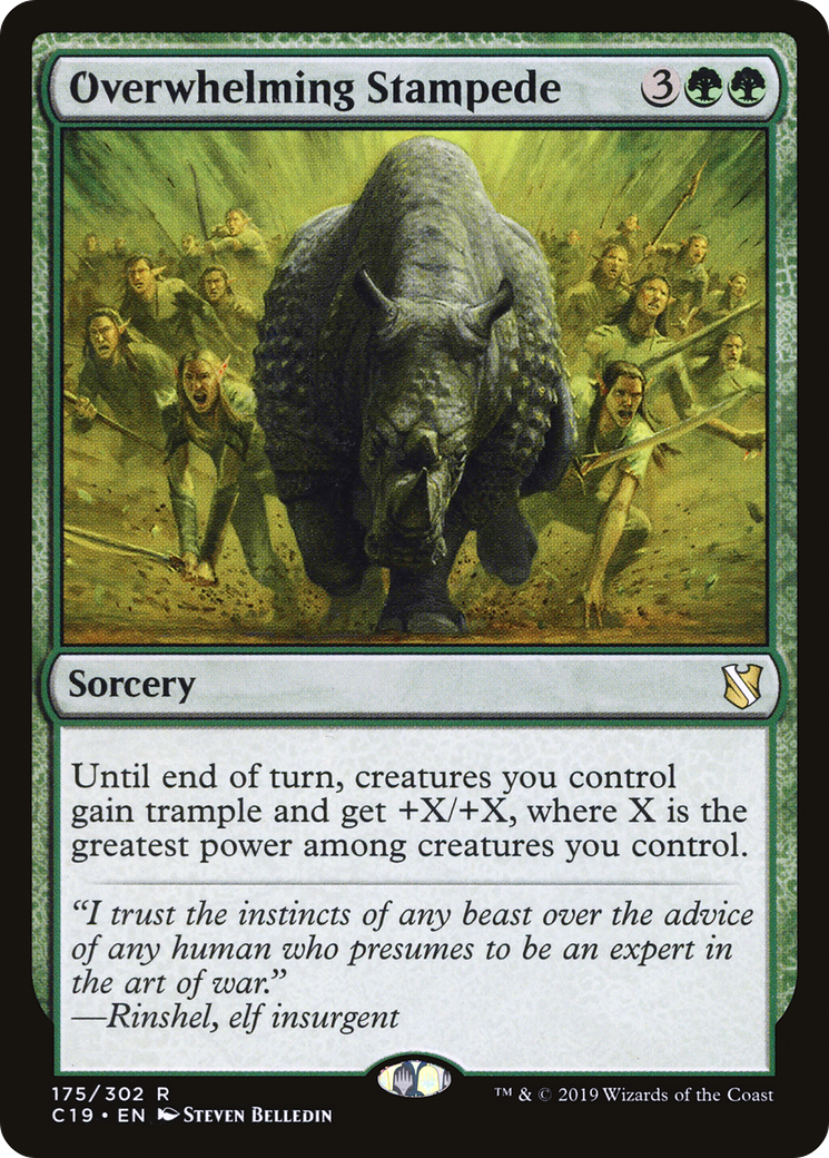 Overwhelming Stampede (C19-175) - Commander 2019 - Magic The Gathering