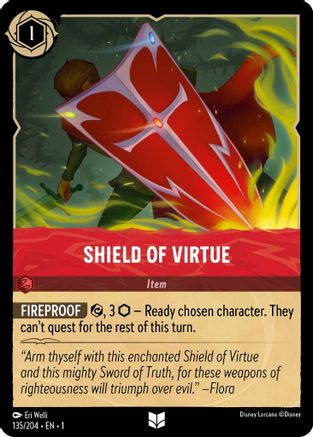 Shield of Virtue (135/204) - The First Chapter Cold Foil - Lorcana