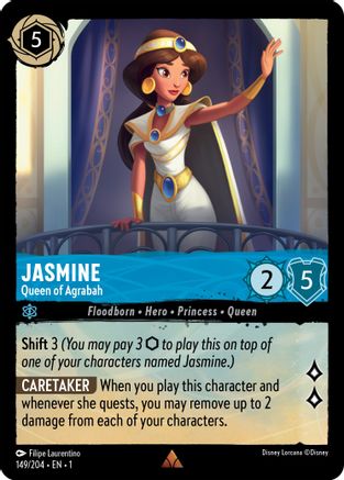 Jasmine - Queen of Agrabah (149/204) - The First Chapter Cold Foil - Lorcana