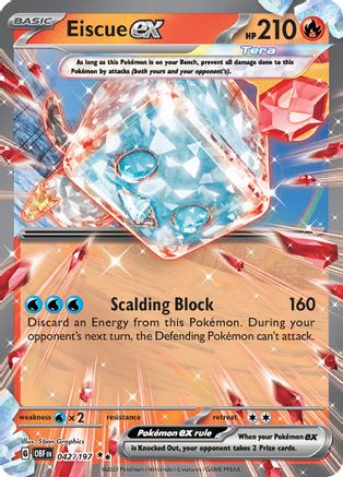 Eiscue ex (042) [SV03] Pokemon SV03: Obsidian Flames