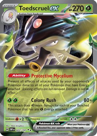 Toedscruel ex (022) [SV03] Pokemon SV03: Obsidian Flames