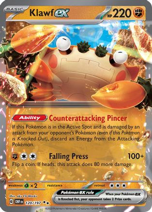Klawf ex (120) [SV03] Pokemon SV03: Obsidian Flames