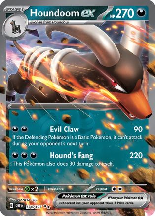 Houndoom ex (134) [SV03] Pokemon SV03: Obsidian Flames