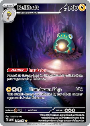 Bellibolt - 201/197 (201) [SV03] Pokemon SV03: Obsidian Flames
