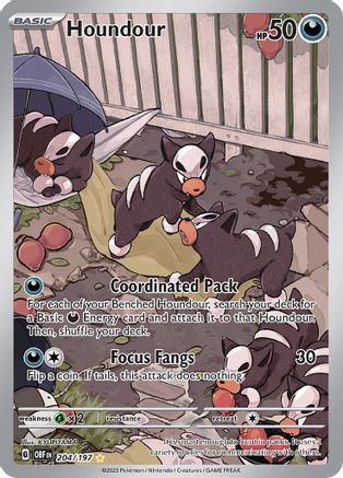 Houndour - 204/197 (204) [SV03] Pokemon SV03: Obsidian Flames