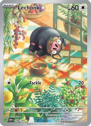 Lechonk - 209/197 (209) [SV03] Pokemon SV03: Obsidian Flames