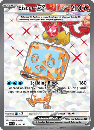 Eiscue ex - 210-197 (210) [SV03] Pokemon SV03: Obsidian Flames