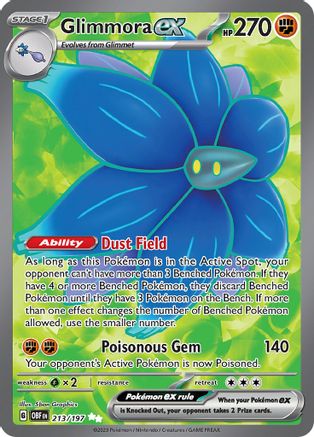 Glimmora ex - 213/197 (213) [SV03] Pokemon SV03: Obsidian Flames