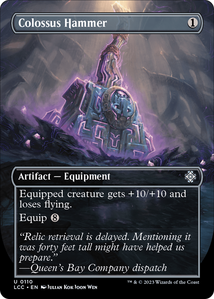 Colossus Hammer (Borderless) (LCC-110) - The Lost Caverns of Ixalan Commander - Magic The Gathering