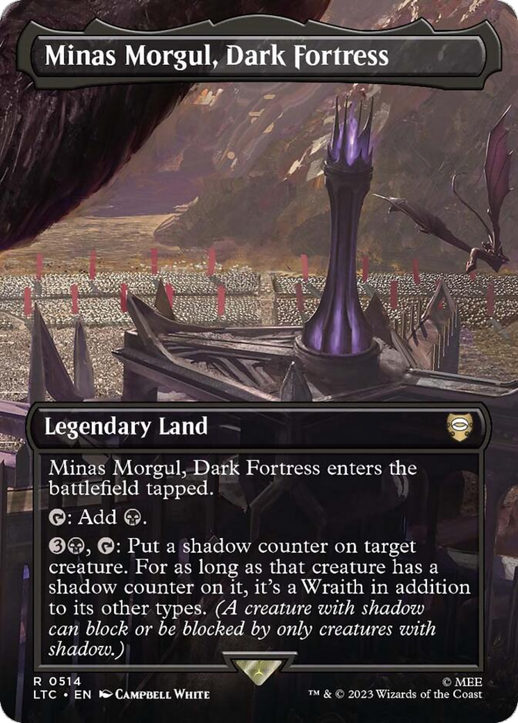 Minas Morgul, Dark Fortress (Borderless) (LTC-514) - Tales of Middle-earth Commander - Magic The Gathering
