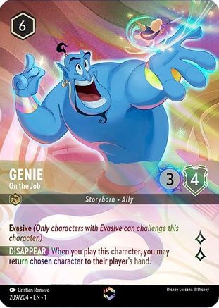 Genie - On the Job (Enchanted) (209/204) - The First Chapter Holofoil - Lorcana