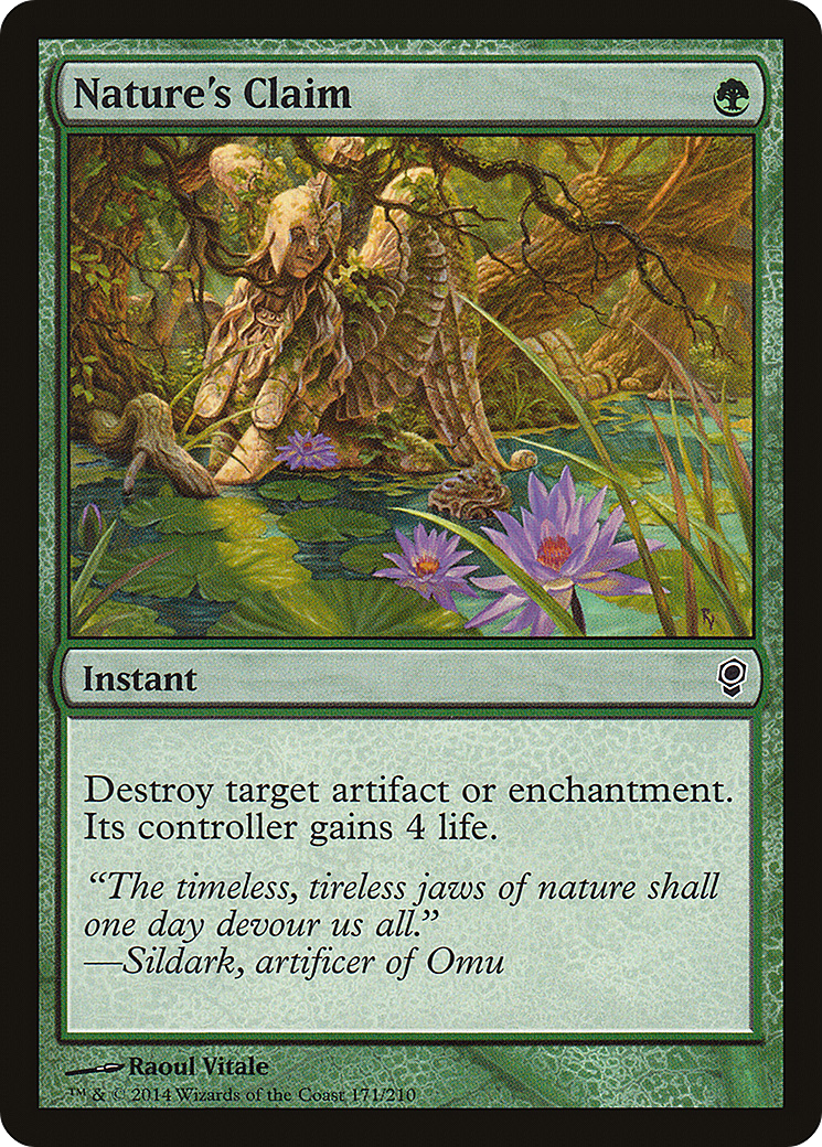 FOIL Nature's Claim (CNS-171) - Conspiracy - Magic The Gathering