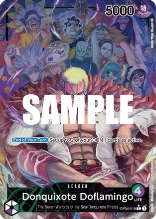 Donquixote Doflamingo (019) (Alternate Art) [OP04-019] One Piece - Kingdoms of Intrigue