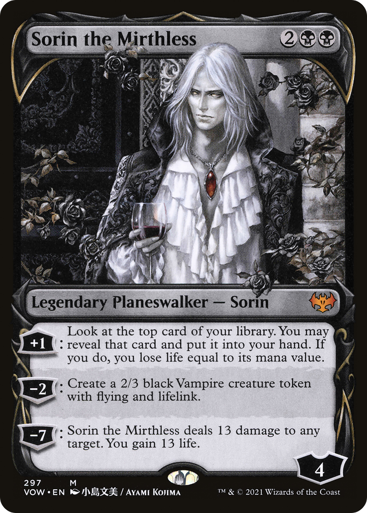 FOIL Sorin the Mirthless (Showcase) (VOW-297) - Innistrad: Crimson Vow - Magic The Gathering