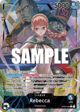 Rebecca (039) (Alternate Art) [OP04-039] One Piece - Kingdoms of Intrigue