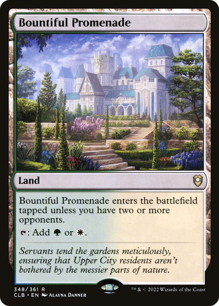 FOIL Bountiful Promenade (CLB-348) - Commander Legends: Battle for Baldur's Gate - Magic The Gathering
