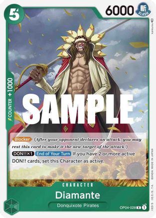 Diamante [OP04-028] One Piece - Kingdoms of Intrigue