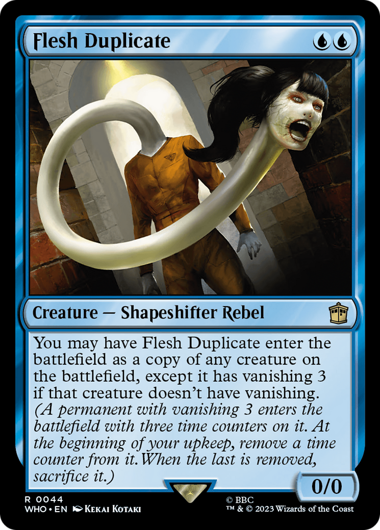 FOIL Flesh Duplicate (WHO-044) - Doctor Who - Magic The Gathering